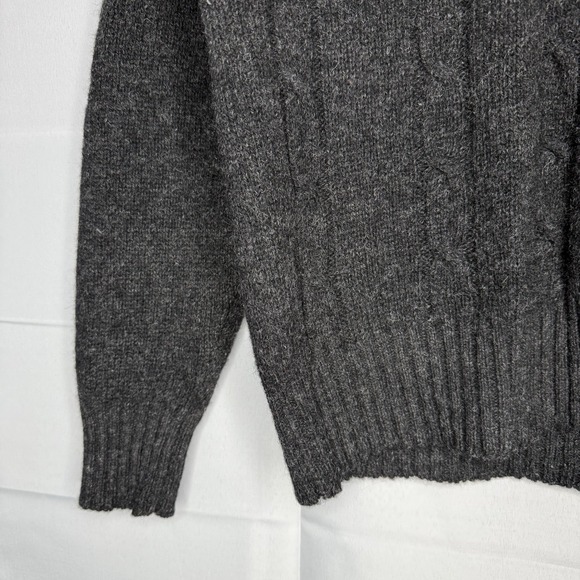 FREE PEOPLE Large Long Knit Cardigan Sweater Midi Jacket Boho Gauzy Stretch - Picture 9 of 10